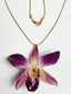 Purple Orchid Necklace