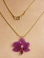 Mini Purple Orchid Necklace