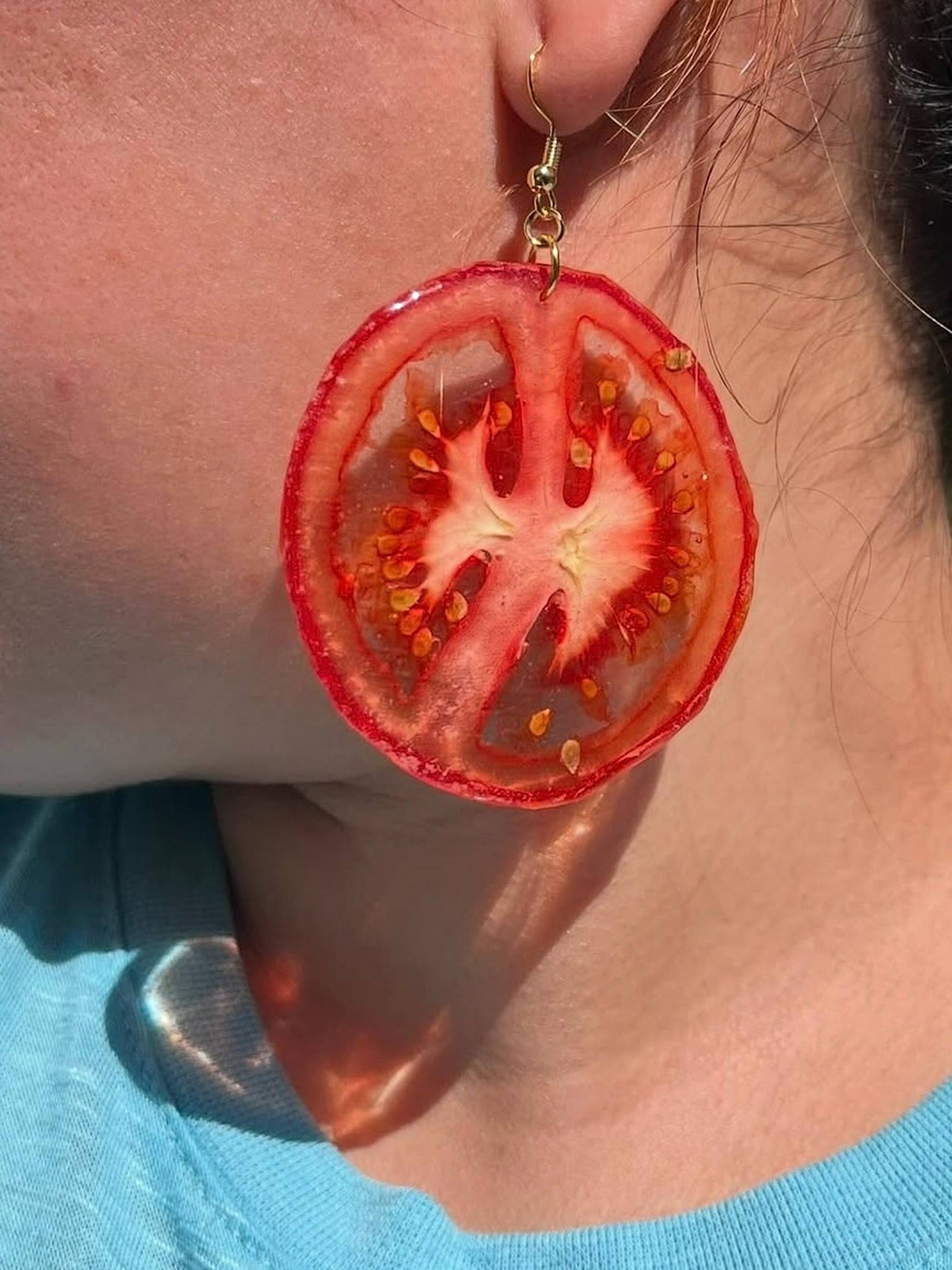 Tomato Earring