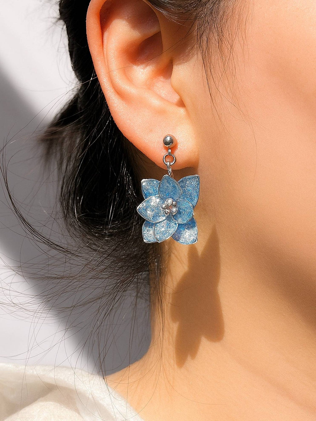 Hydrangea Flower Earring