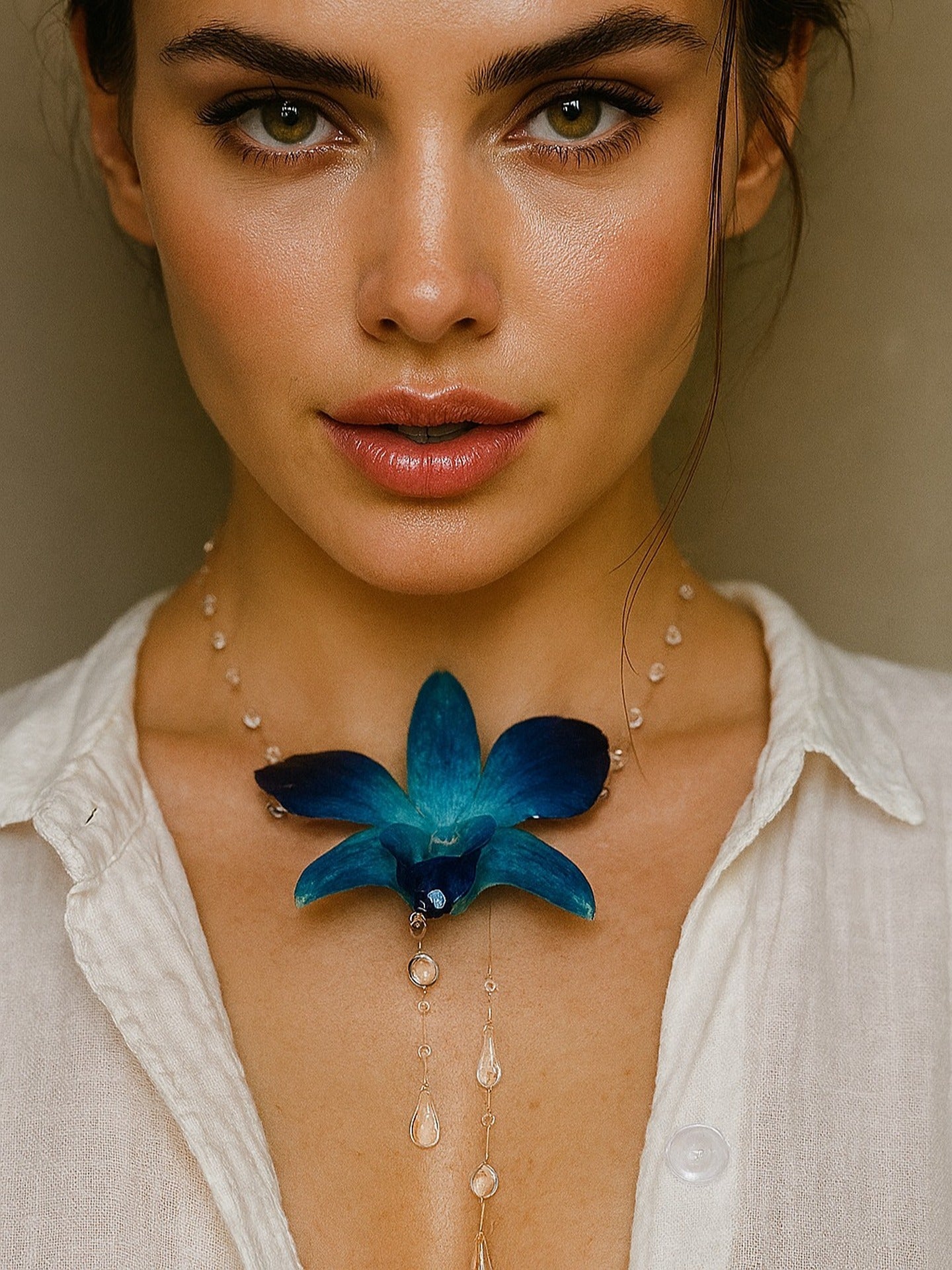 Blue Orchid Shower Necklace Main image