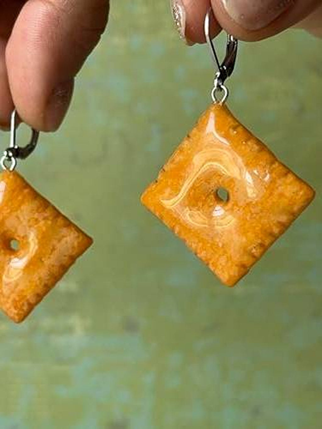 Cheez-It Earring