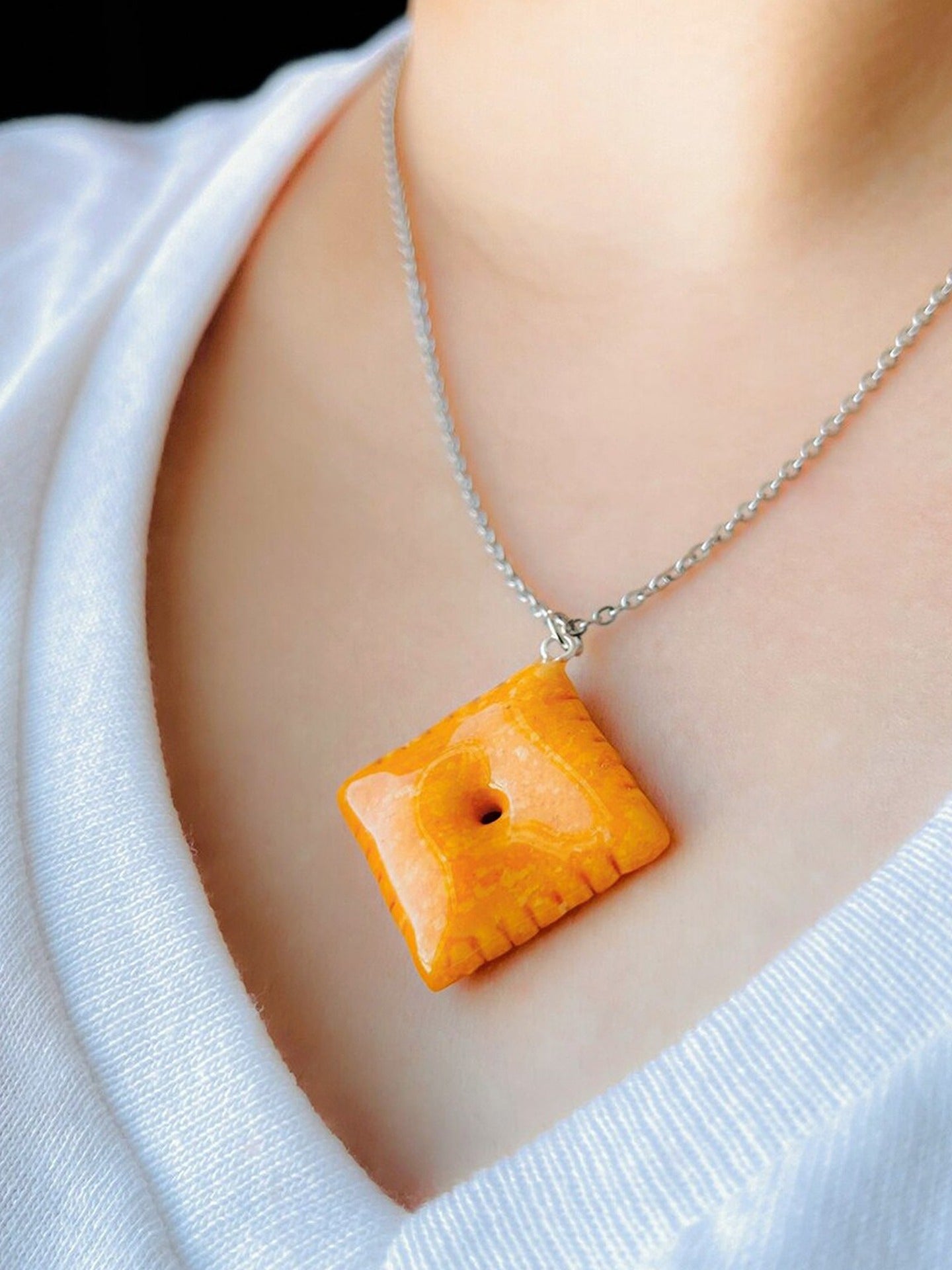 Cheez-It Necklace