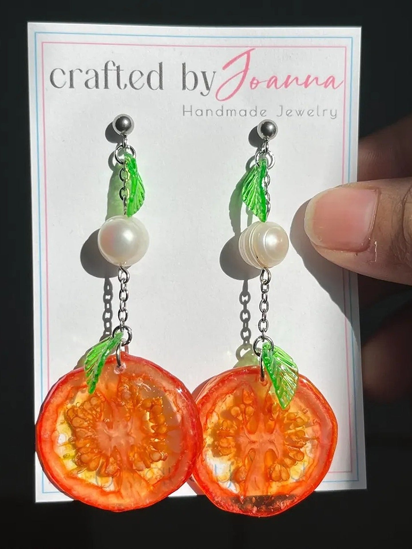 Cherry Tomato Pearl Earring Main image