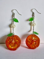 Cherry Tomato Pearl Earring