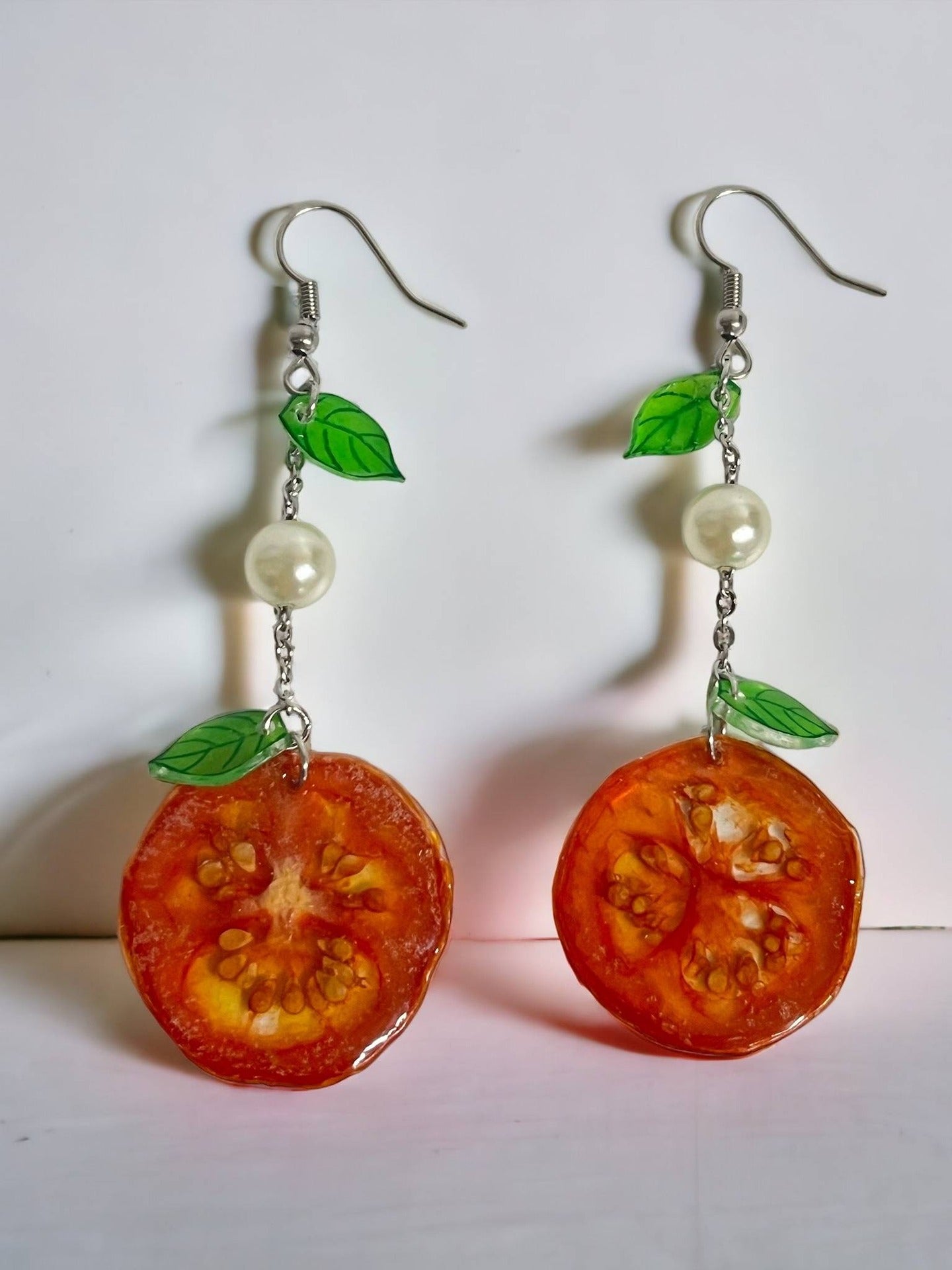 Cherry Tomato Pearl Earring