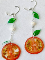 Cherry Tomato Pearl Earring