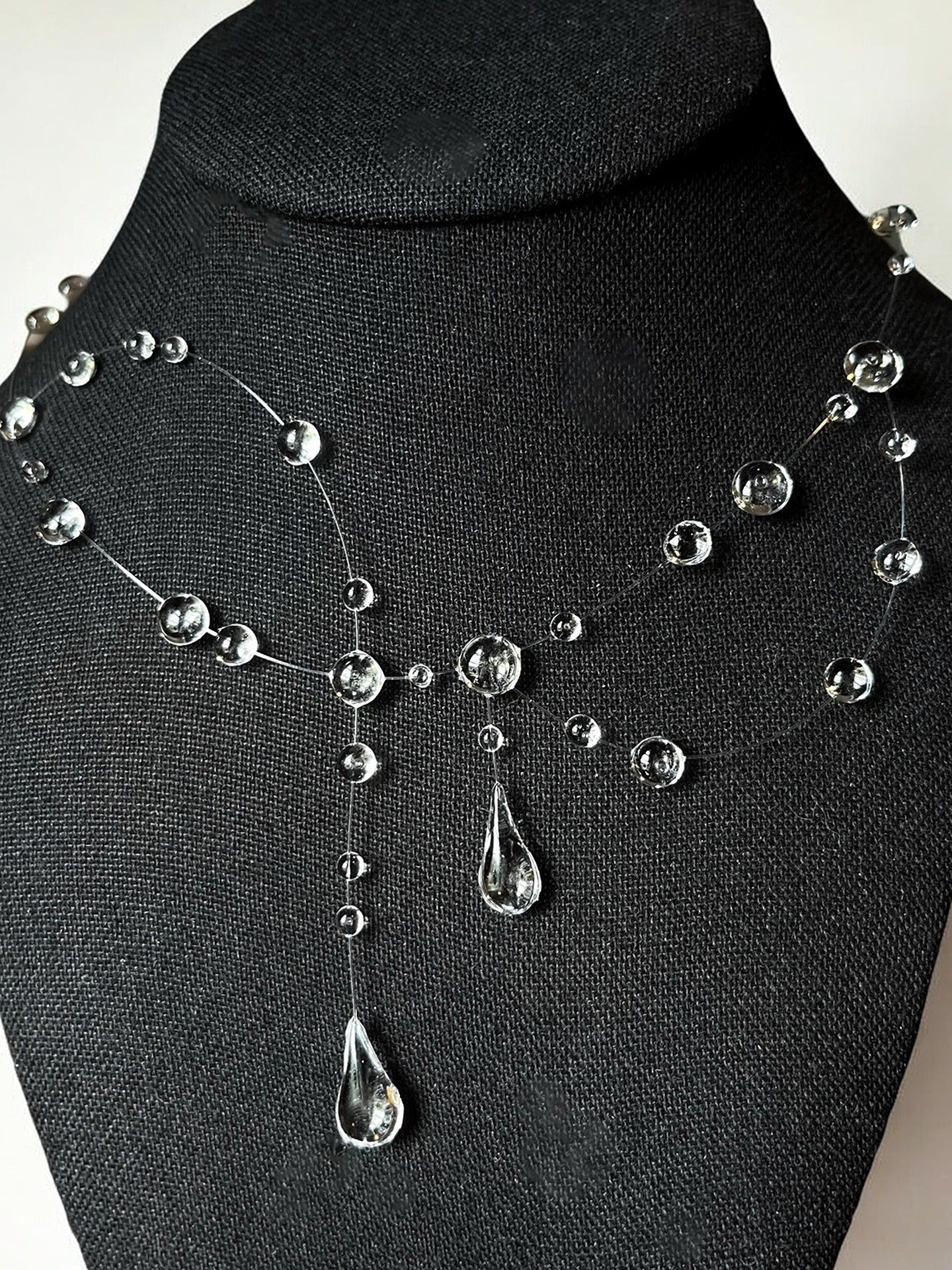 Cursive Dewdrop Necklace Secondary image