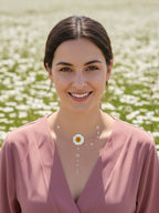 Daisy Raindrop Necklace