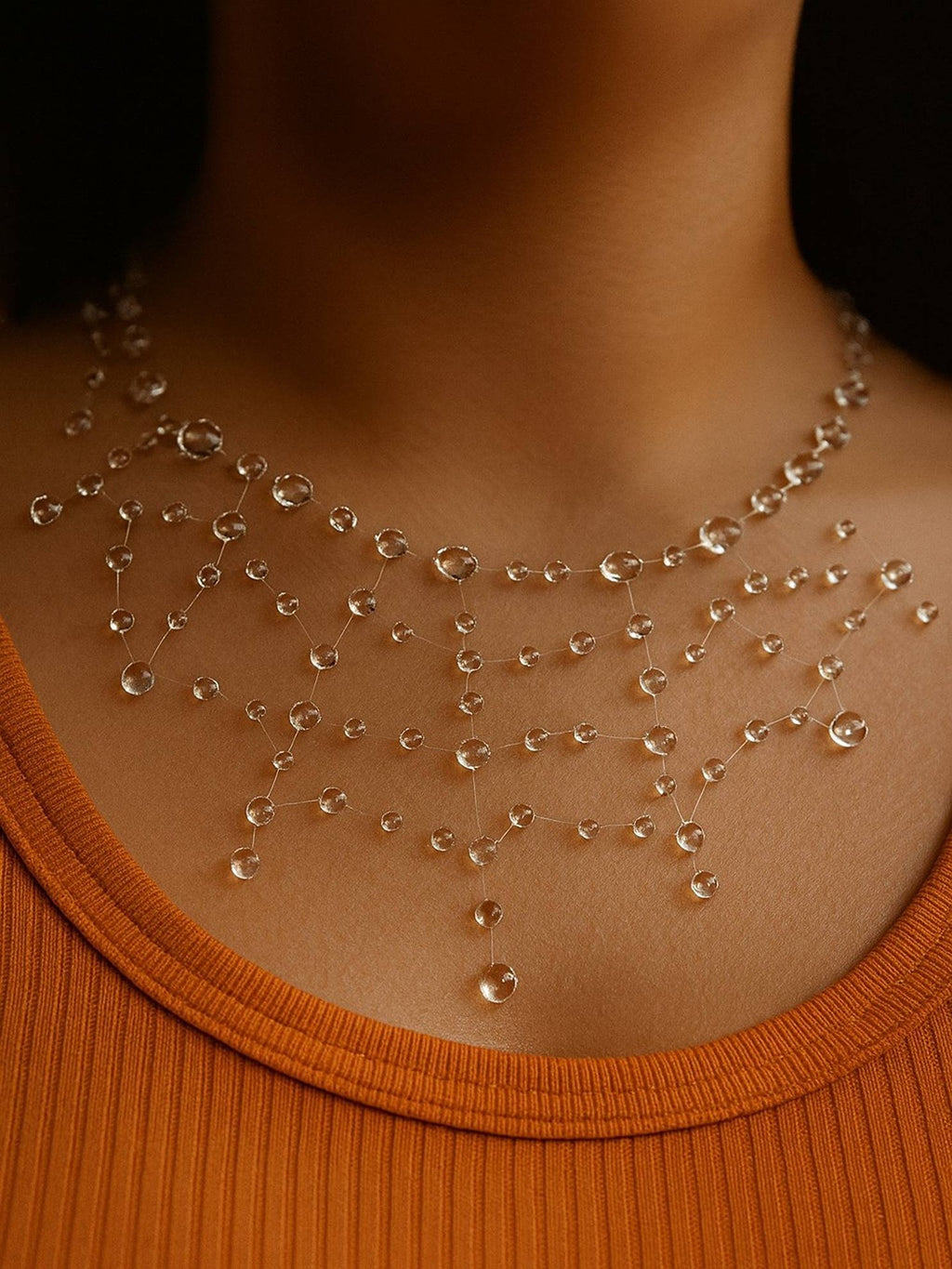 Dewy Spiderweb Necklace