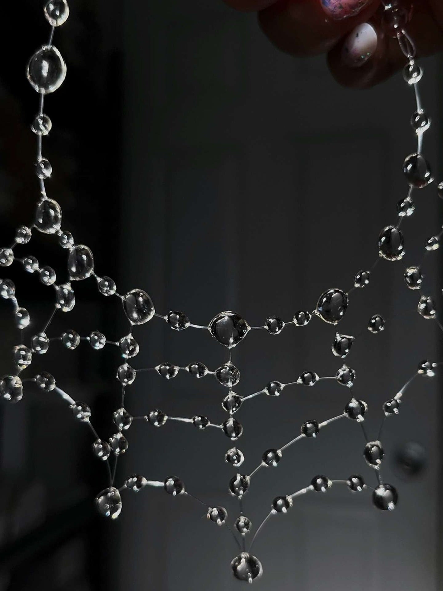 Dewy Spiderweb Necklace