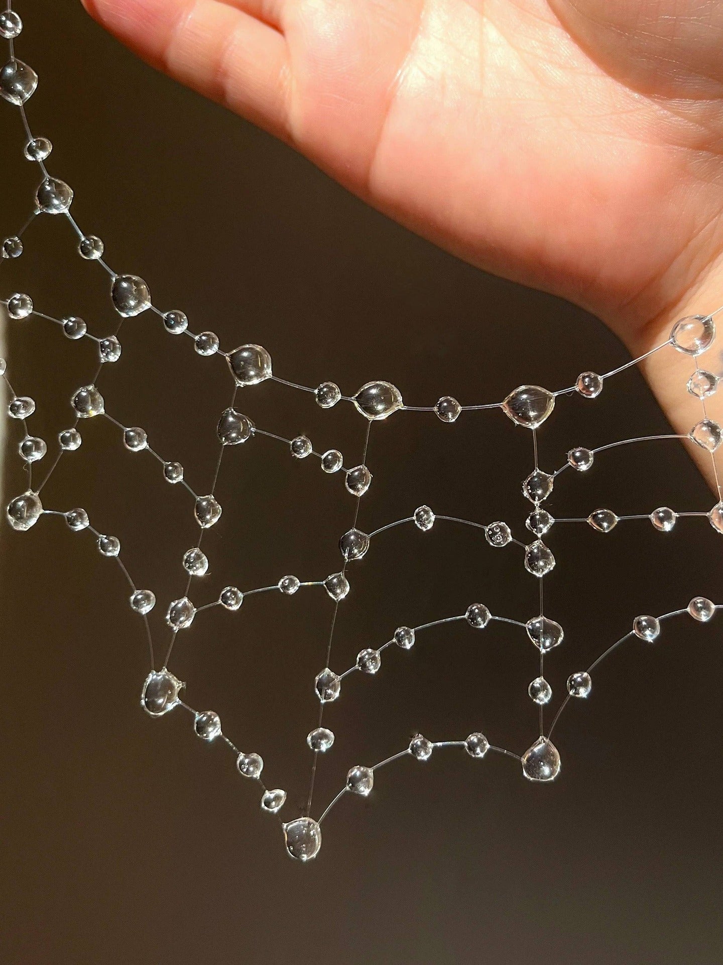 Dewy Spiderweb Necklace