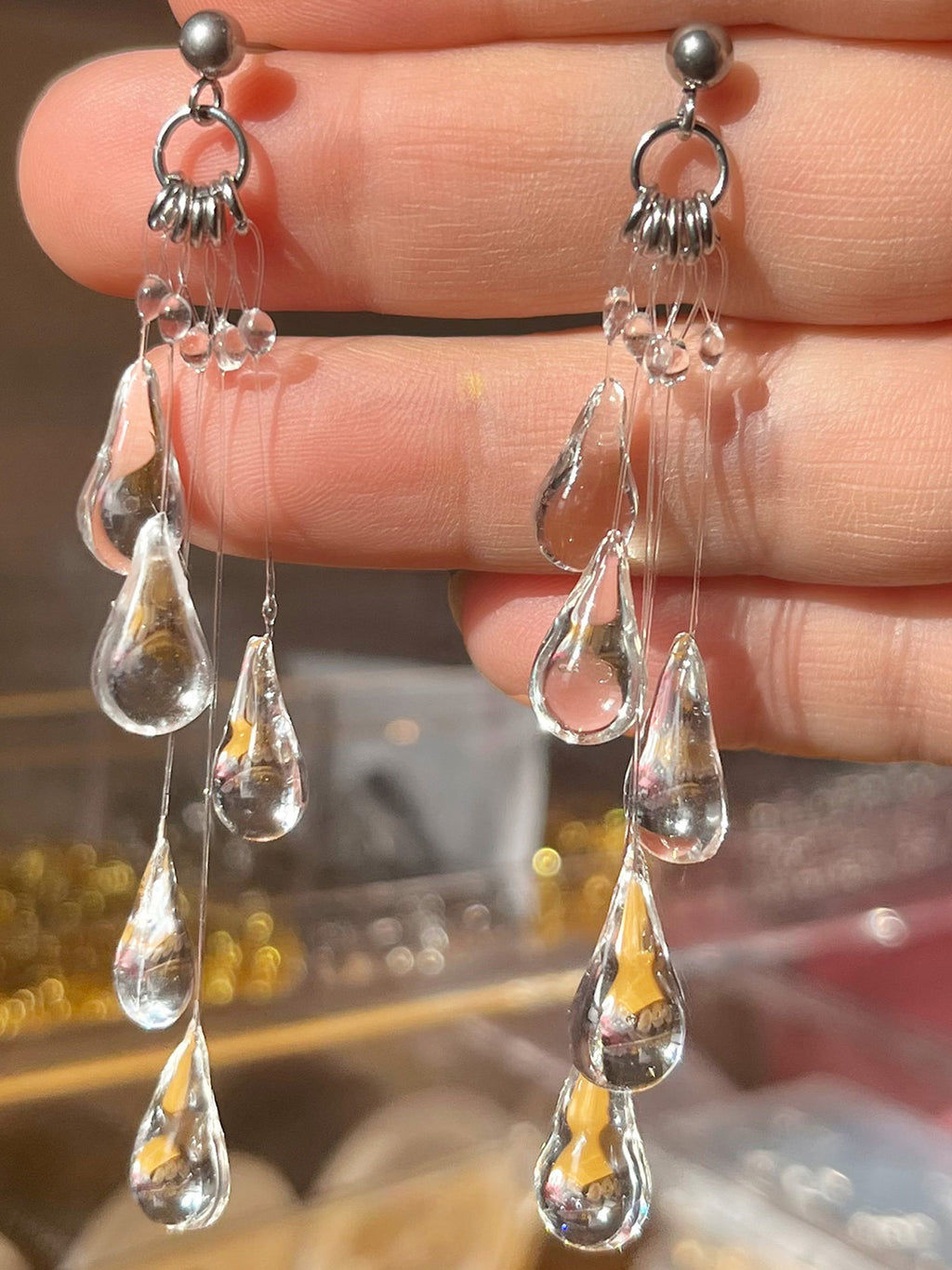 Falling Rain Earring
