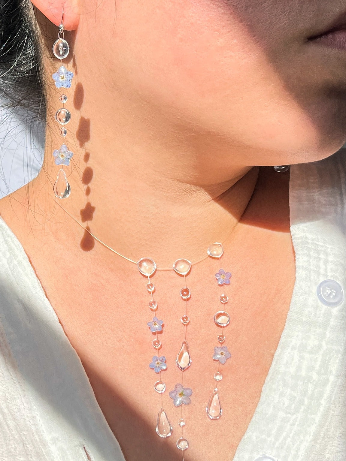 Dewy Forget Me Not Earrings