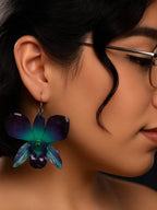 Blue Orchid Earring