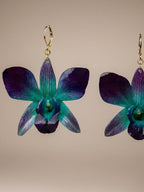Blue Orchid Earring