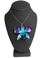 Blue Orchid Necklace