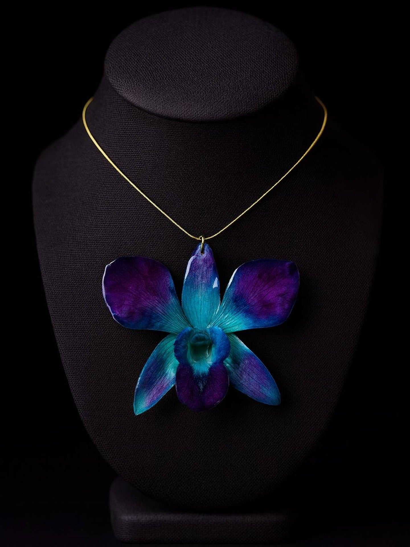 Blue Orchid Necklace Secondary image
