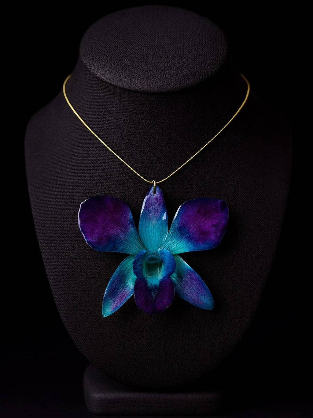 Blue Orchid Necklace