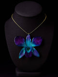 Blue Orchid Necklace
