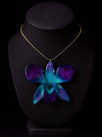 Blue Orchid Necklace