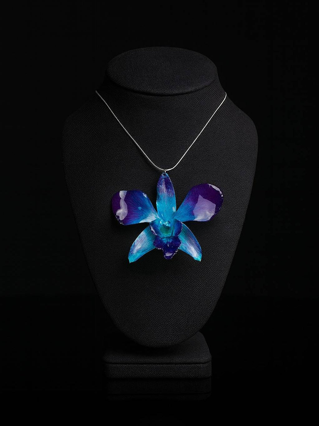 Blue Orchid Necklace