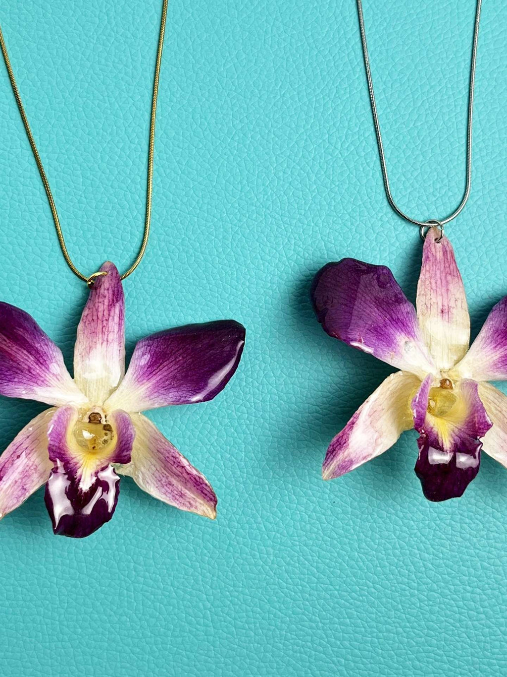 Purple Orchid Necklace