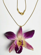 Purple Orchid Necklace