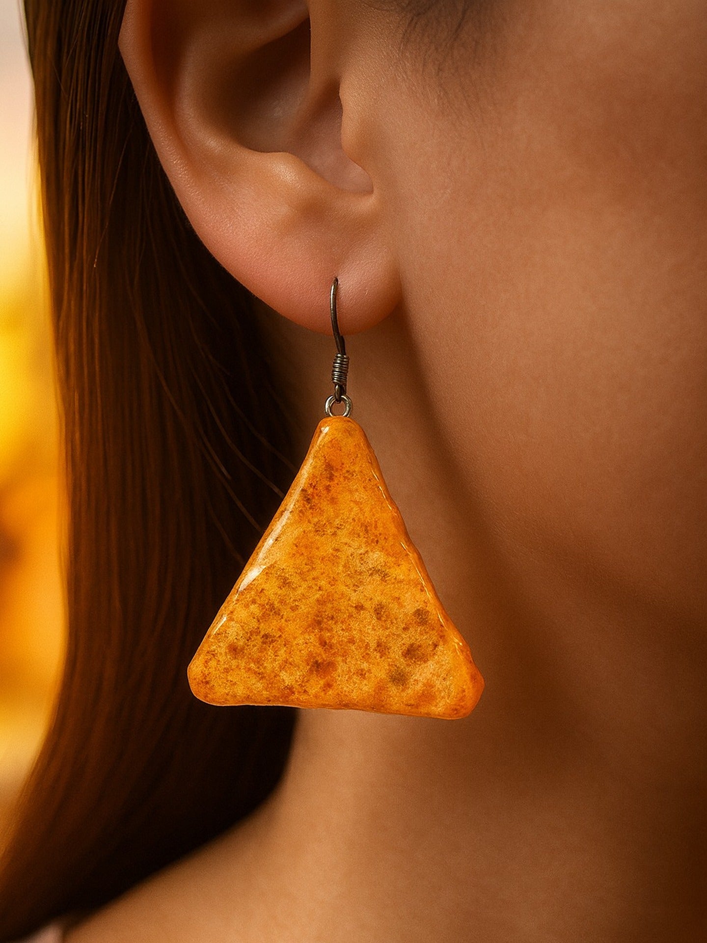 Mini Nacho Cheese Earring