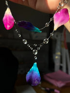 Orchid Medley Purple and Blue Necklace