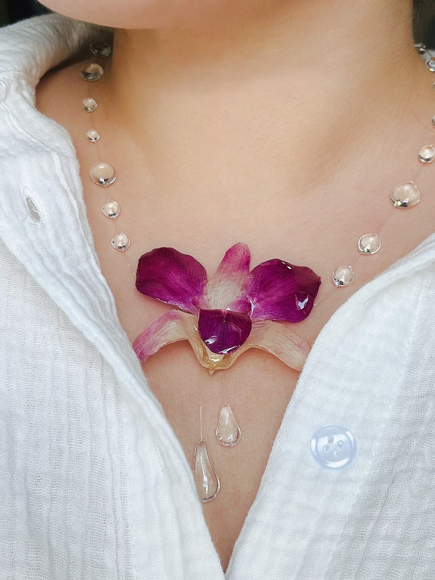 Purple Morning Blossom Necklace Main image