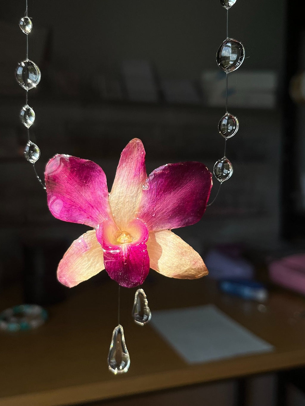Purple Morning Blossom Necklace