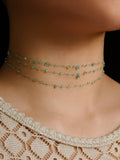 Sea Foam Tiered Choker