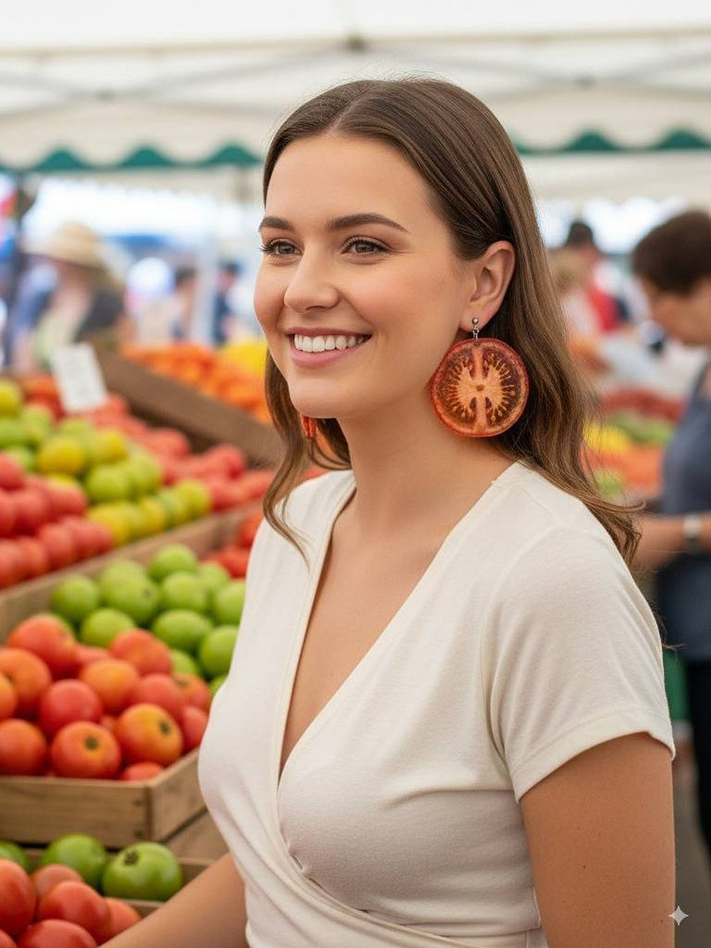 Tomato Earring