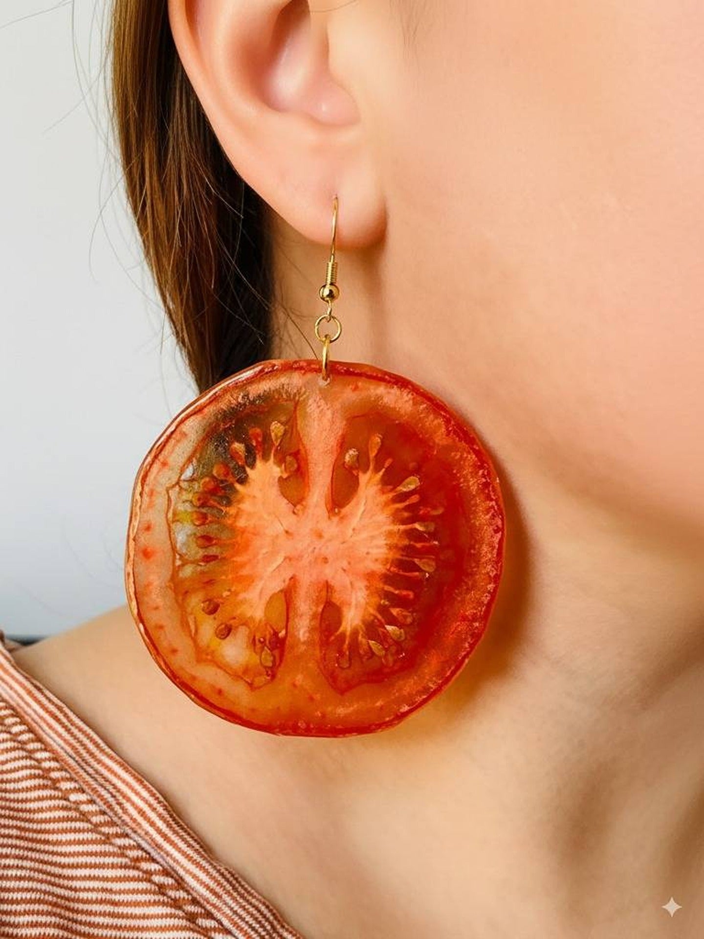 Tomato Earring