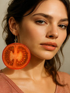 Tomato Earring