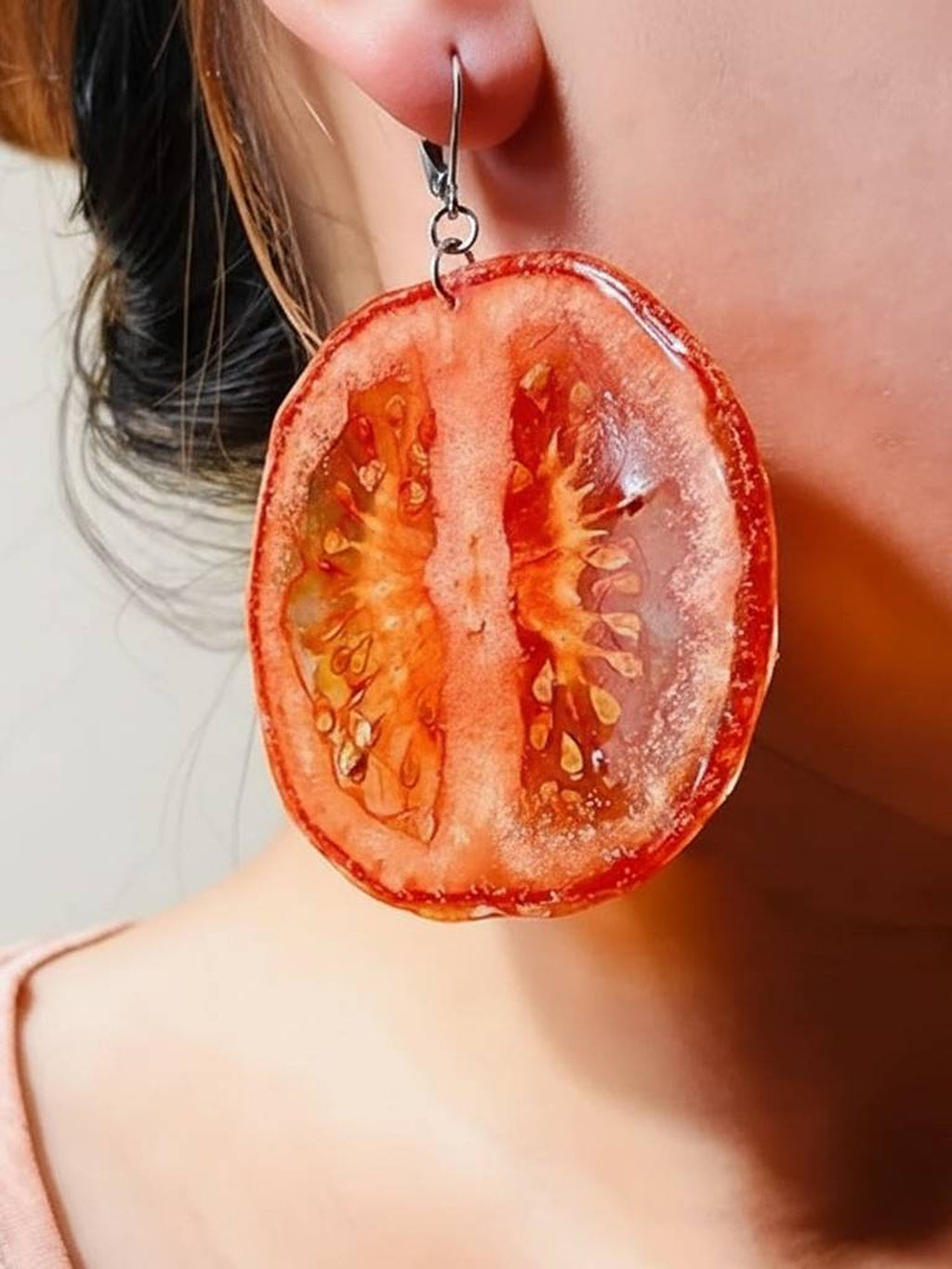 Tomato Earring