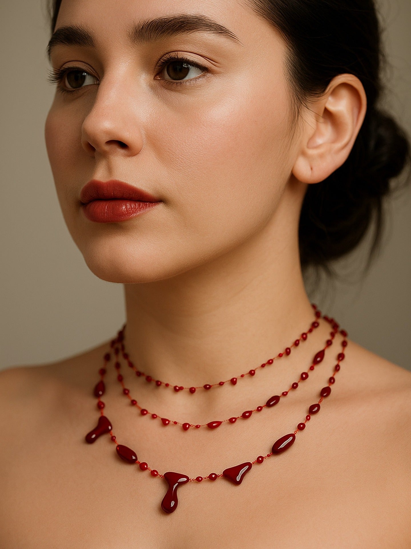 Vampish Blood Drip Necklace