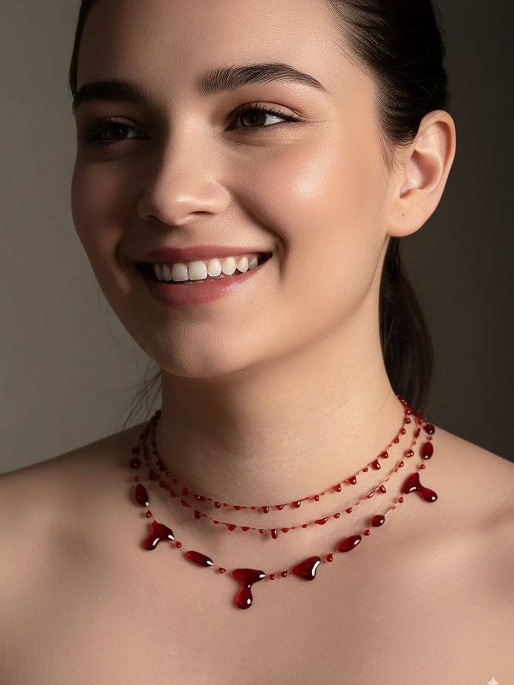 Vampish Blood Drip Necklace