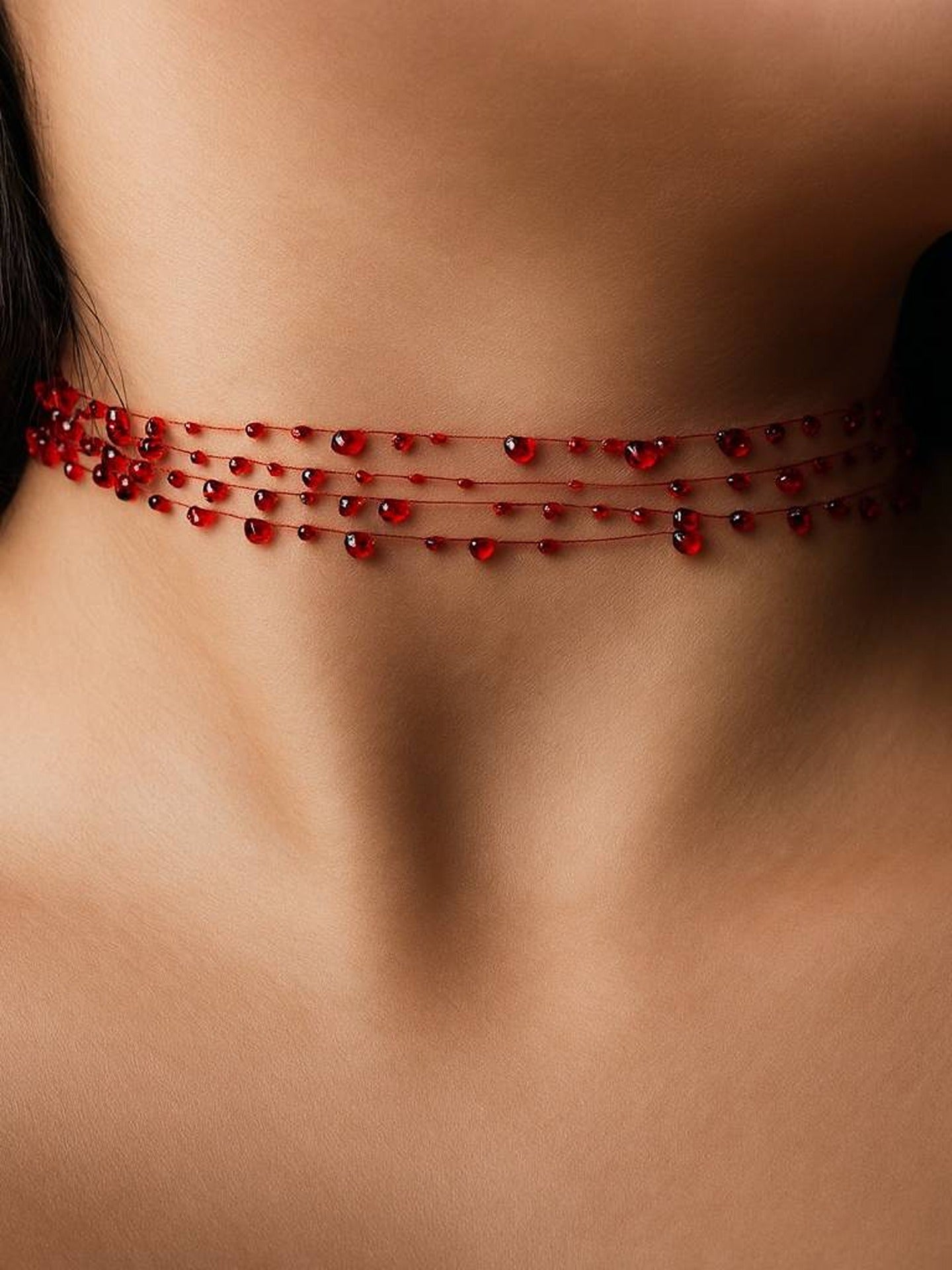 Vampish Blood Tiered Choker Secondary image