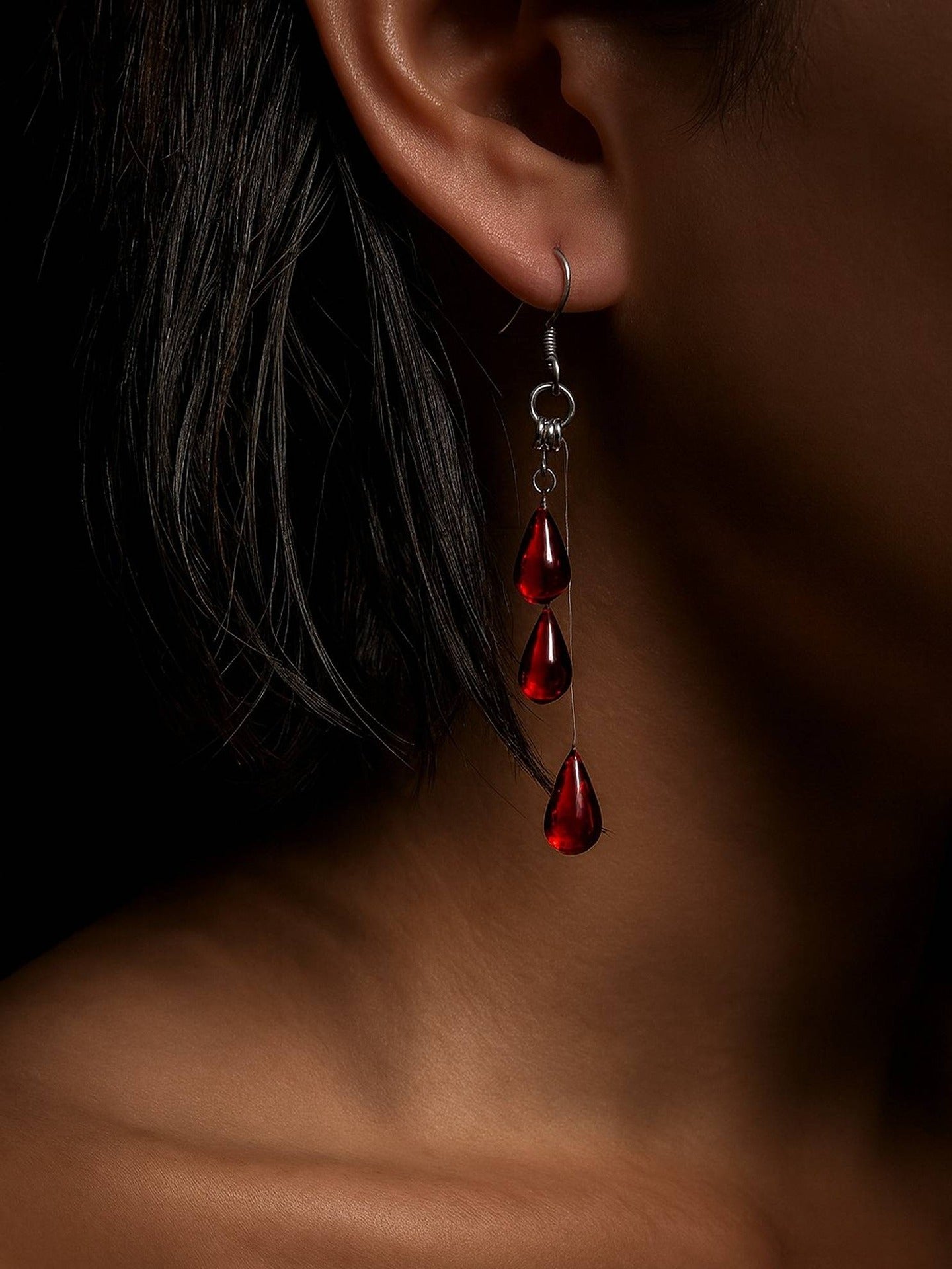 Vampish Raining Blood Earring Secondary image