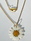 Real Daisy Flower Necklace