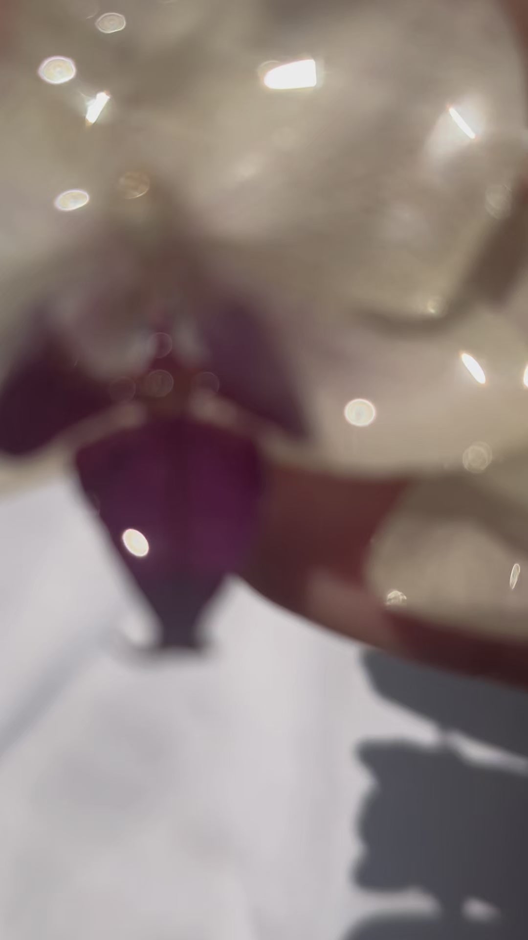 Mini Purple Orchid Earring