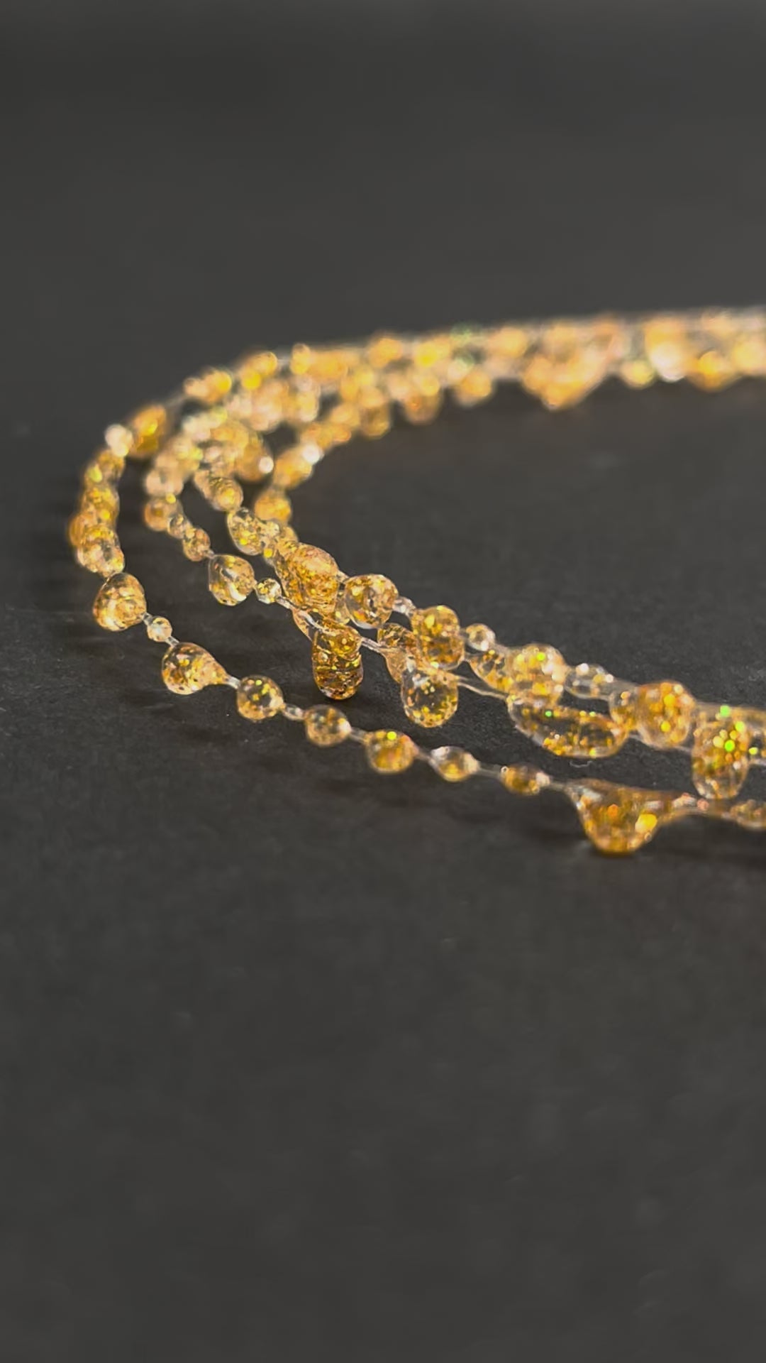 Golden Sparkle Tiered Bracelet