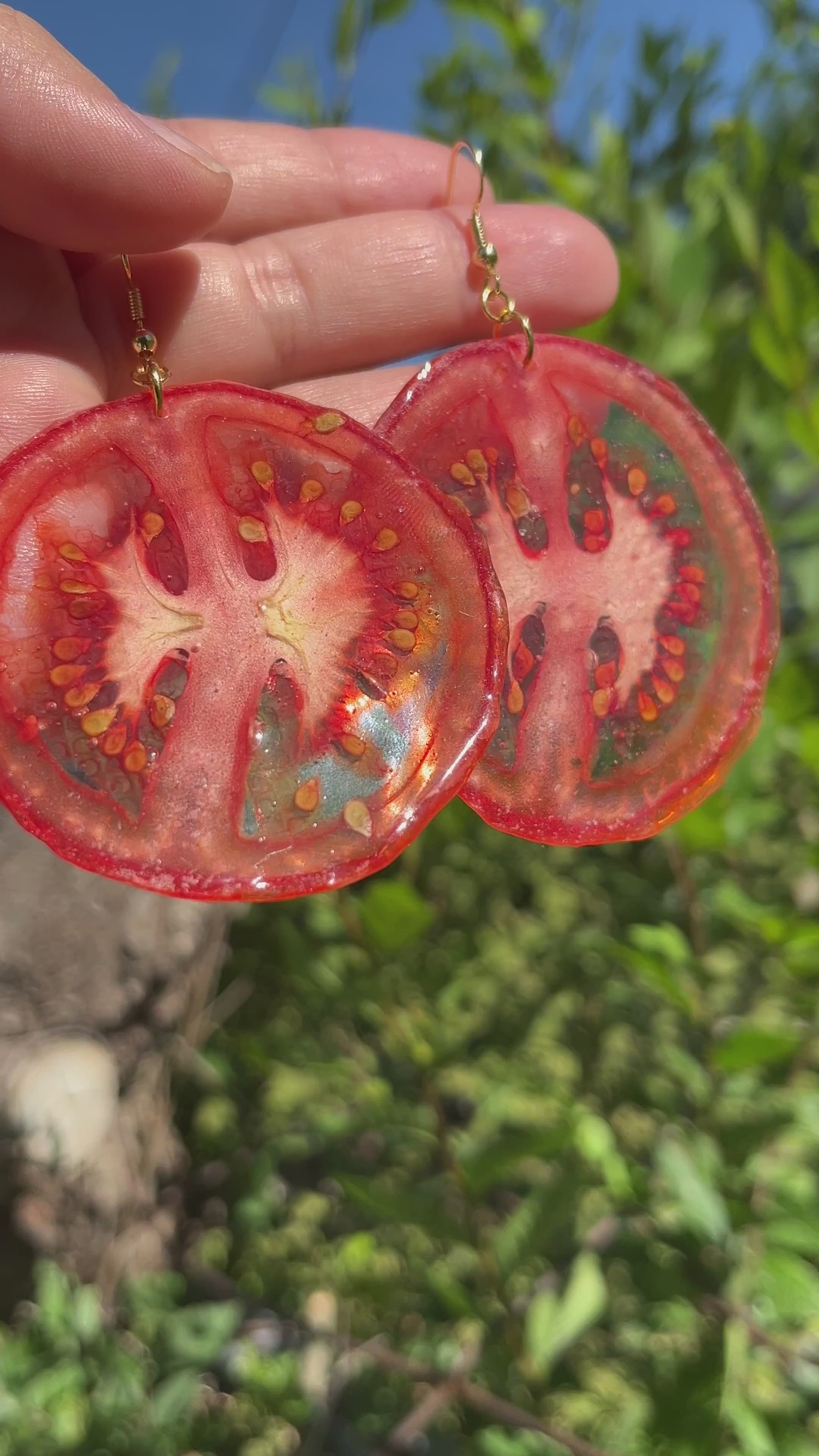 Tomato Earring