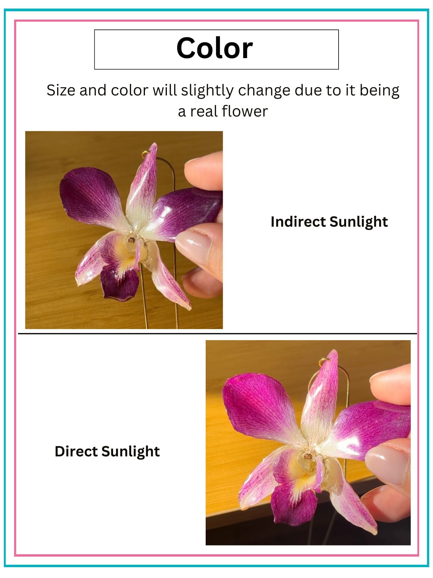 Purple Orchid Necklace