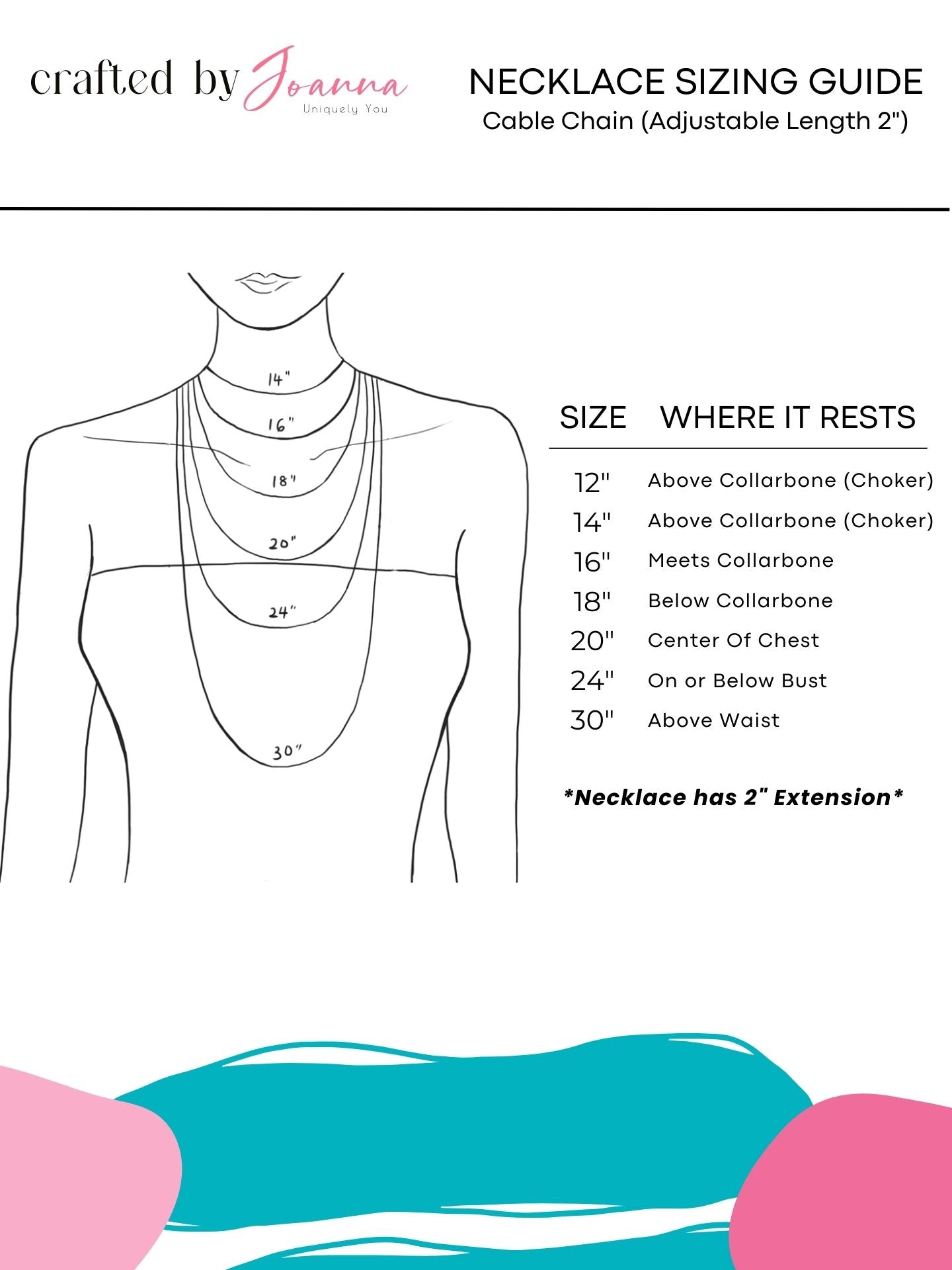 Cursive Dewdrop Necklace