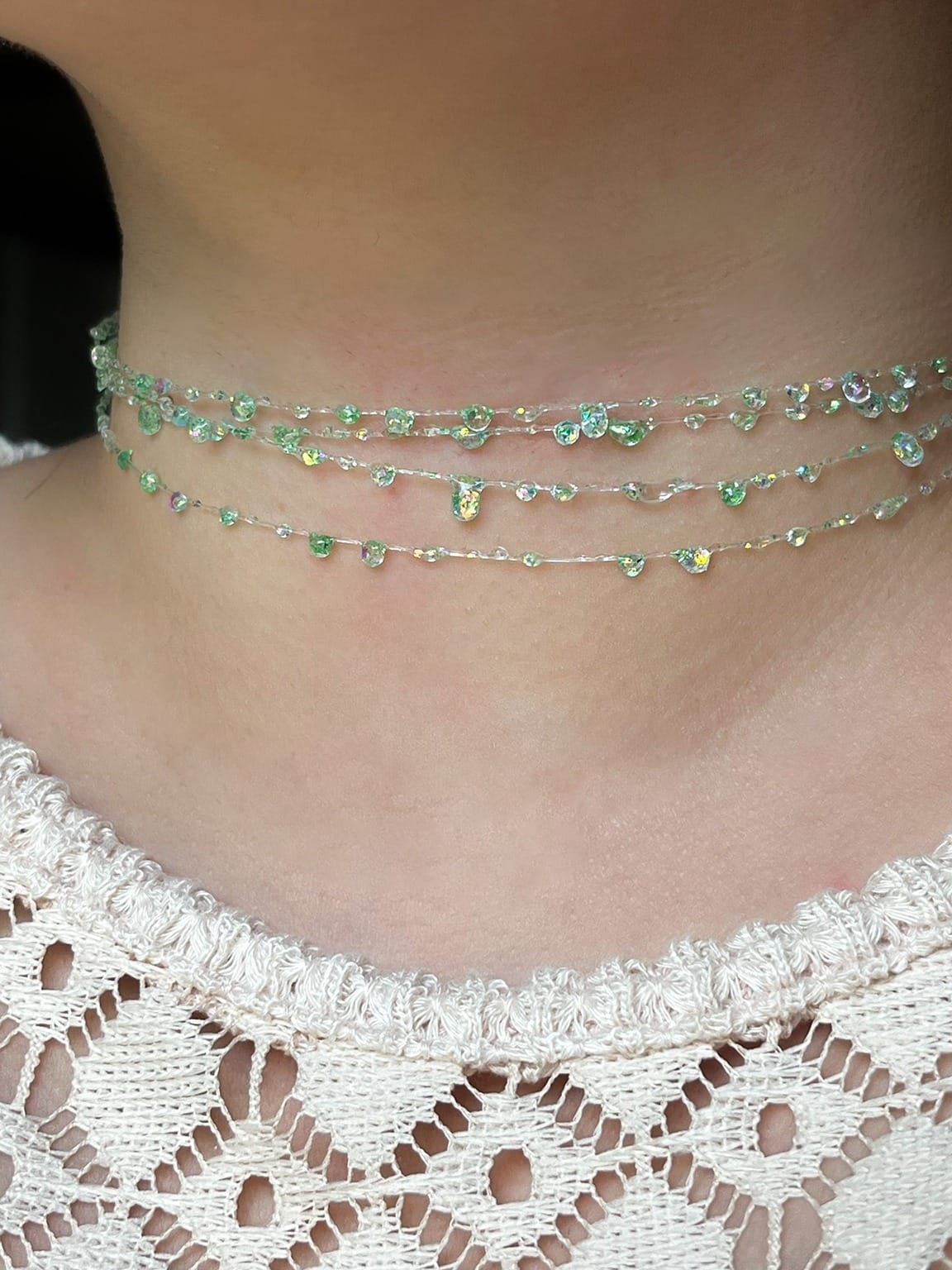 1672025 Sea Foam Choker Necklace LS (2) cid2