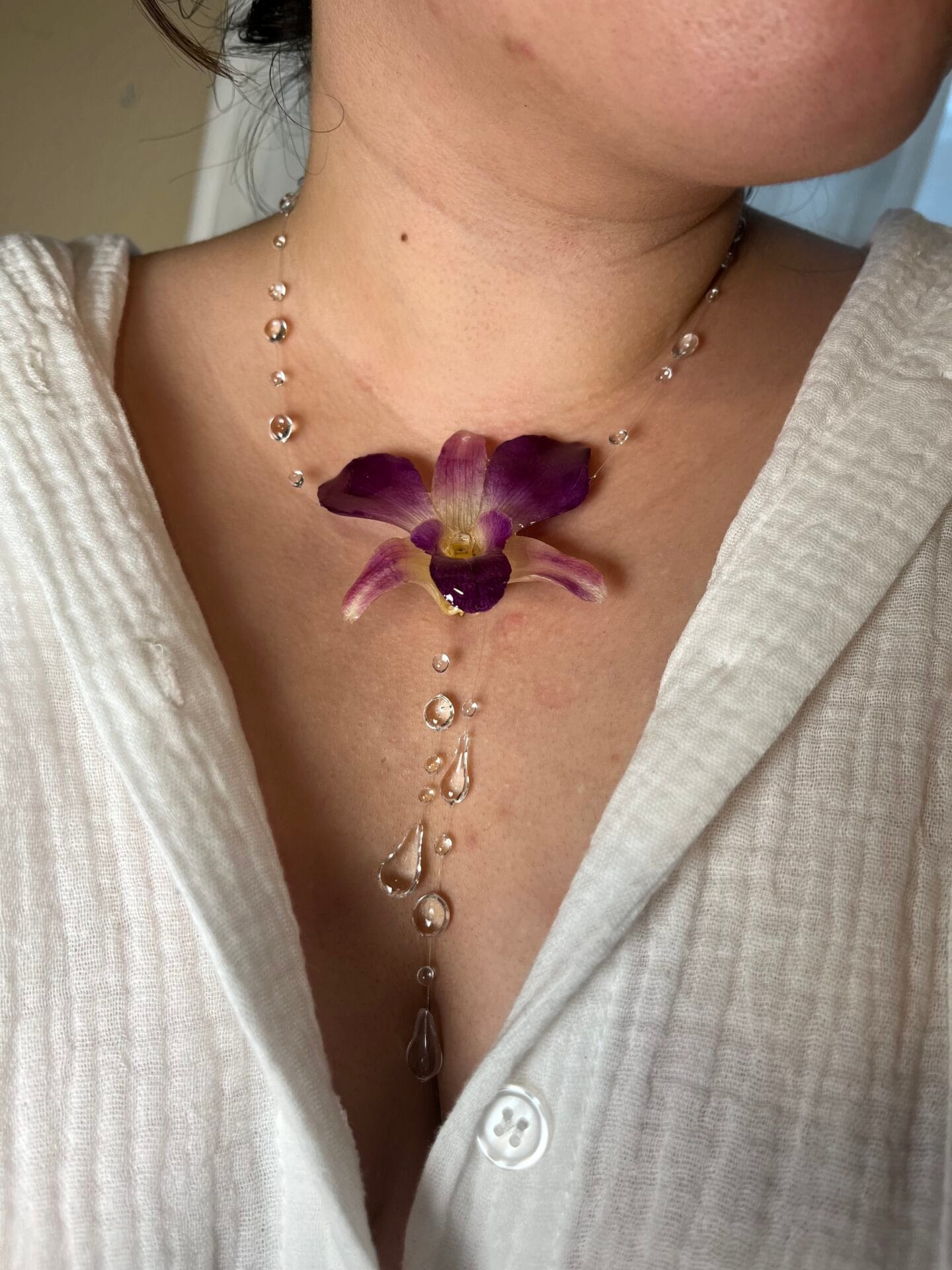 2222025 Purple Orchid Shower Necklace LS (2)