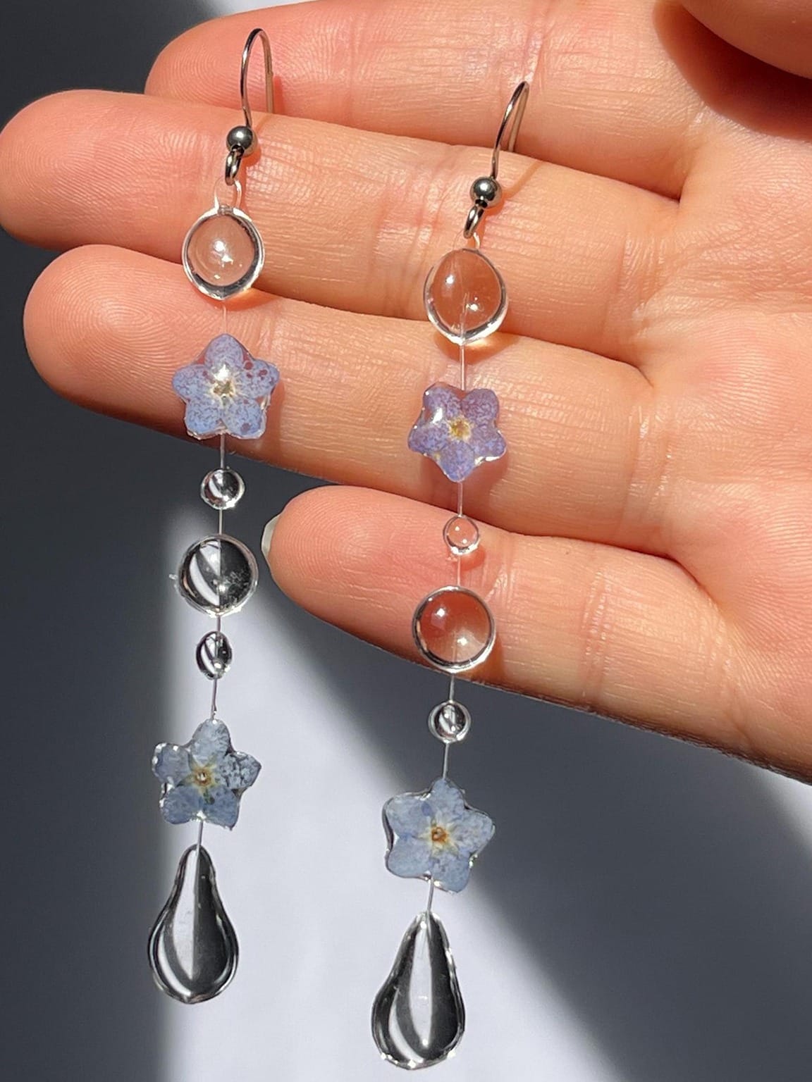 ForgetMeNotBluePlainEarring Orig LS (1) cid12